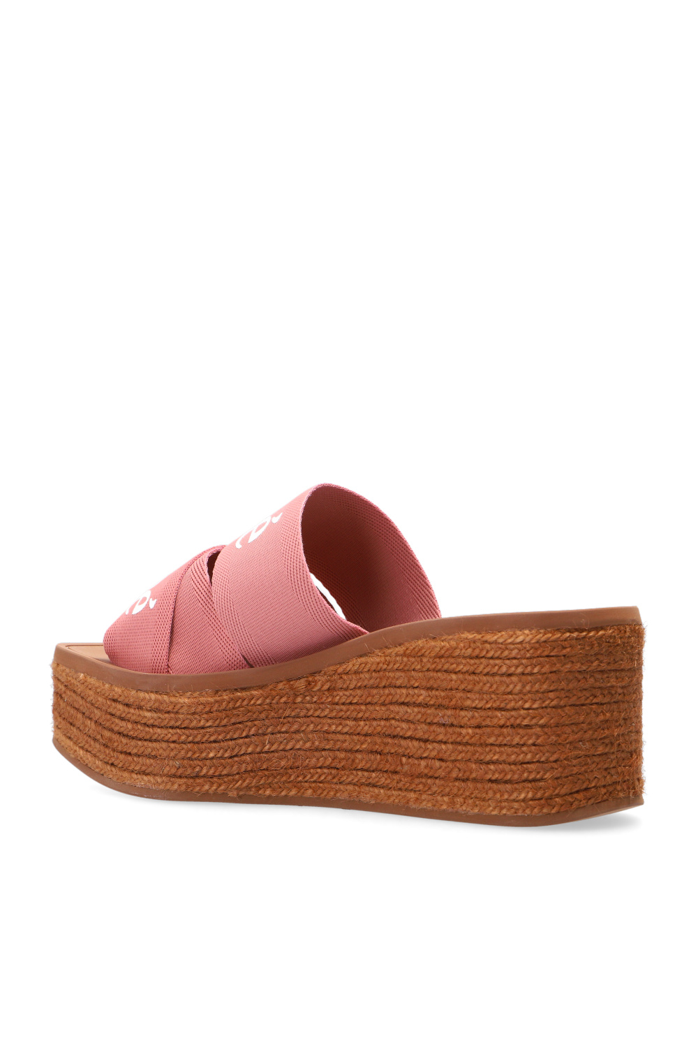 【関税＆送料込み】ChloAC 'Woody' Sandals Chloe Woody Logo Flat Slide Sandals Pink Size 36 JP 23cm | eBay